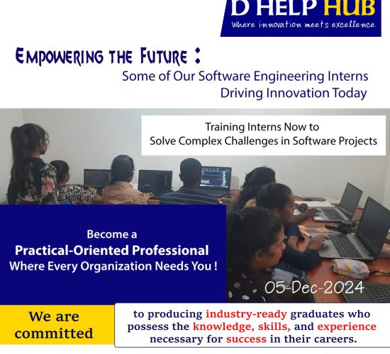 Software Engineer – Interns @ D HELP HUB